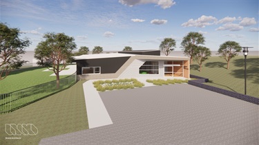 An artist's impression of what the new preschool will look like