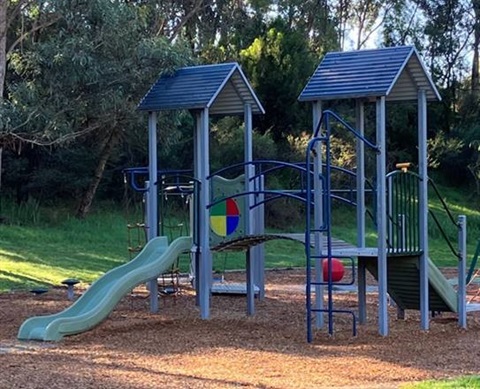 Photo of play equipment in a park