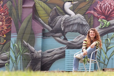 Arina Apostolova, mural, Frankston 2024.