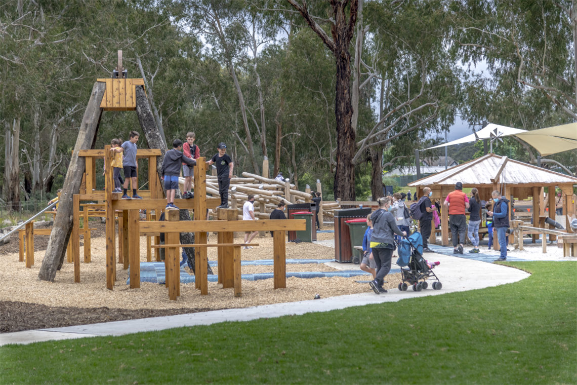 Photo of Diamond Creek Regional Playspace - a playground and grassy area