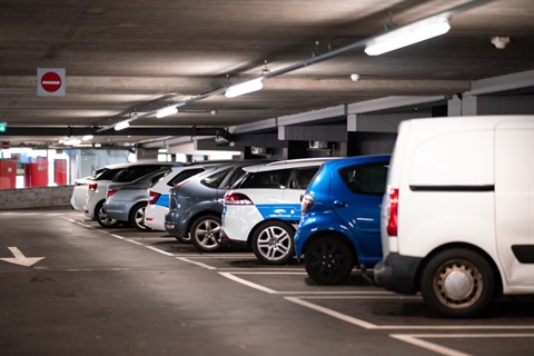 Photo of cars in a covered carpark